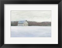 Framed Winter Barn