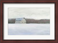 Framed Winter Barn