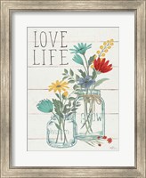 Framed Blooming Thoughts X Wall Hanging