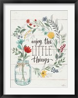 Framed Blooming Thoughts II Wall Hanging