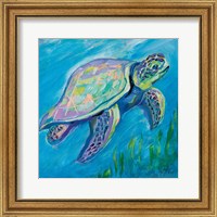 Framed Sea Turtle Swim
