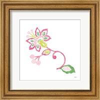 Framed 'Everyday Chinoiserie Flower II' border=
