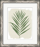 Framed 'Nature By the Lake Frond III Cream' border=