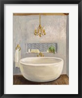 Attic Bathroom II Crop Framed Print