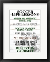 Framed Soccer Life