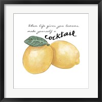 Framed Citrus Limon Sentiment III