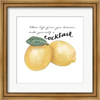 Framed Citrus Limon Sentiment III