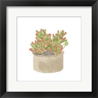 Simple Succulent I Framed Print