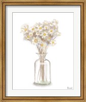 Framed Dried Flower Yellow I