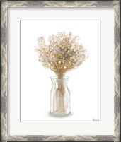 Framed Dried Flower Yellow II