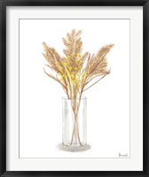 Framed Dried Flower Yellow IV
