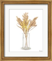 Framed Dried Flower Yellow IV