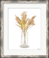 Framed Dried Flower Yellow IV