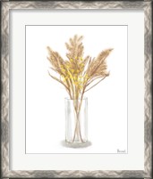 Framed 'Dried Flower Yellow IV' border=
