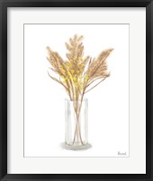 Framed 'Dried Flower Yellow IV' border=