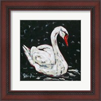 Framed White Swan