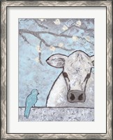 Framed Farm Sketch Cow pen