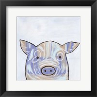 Framed Paint Splotch Pig