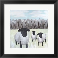Framed Paint Splotch Sheep