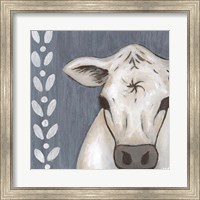 Framed Paint Splotch Cow