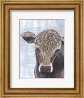 Framed Brown Cow
