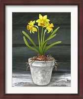 Framed Farmhouse Garden I-Daffodils