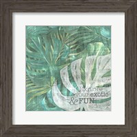 Framed Textured Sentiment Tropic I