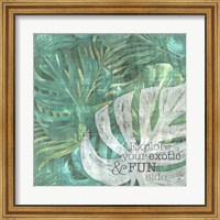 Framed Textured Sentiment Tropic I