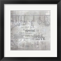 Framed Textured Sentiment Kitchen II