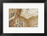 Framed Marble Colors Brown I