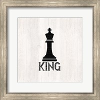 Framed 'Chess Piece I-King' border=