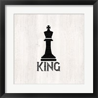 Framed 'Chess Piece I-King' border=