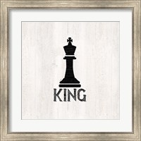 Framed Chess Piece I-King