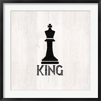 Framed Chess Piece I-King