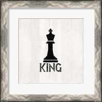 Framed 'Chess Piece I-King' border=