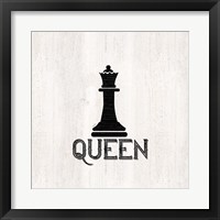 Framed 'Chess Piece II-Queen' border=