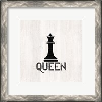 Framed 'Chess Piece II-Queen' border=