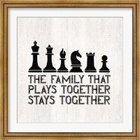 Framed Chess Sentiment II-Family