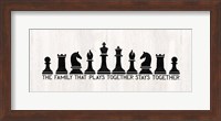 Framed Chess Sentiment Panel-Family