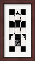 Framed Chessboard Sentiment Vertical III-Girls