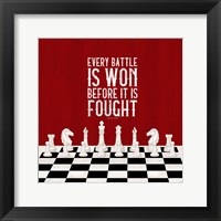 Framed Rather be Playing Chess Red I-Every Battle