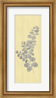 Framed Natural Inspiration Eucalyptus Panel Gray & Yellow I