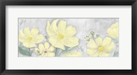 Framed Peaceful Repose Gray & Yellow Panel I