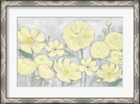 Framed Peaceful Repose Gray & Yellow Landscape