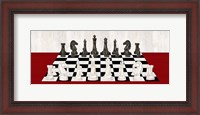Framed Rather be Playing Chess Board Panel Red