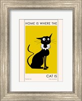 Framed Home Is where The Cat Is