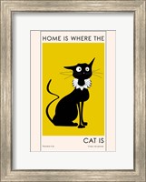 Framed Home Is where The Cat Is
