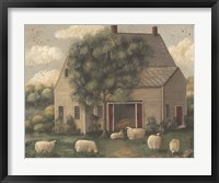 Framed Sheep and House