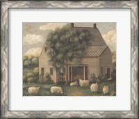 Framed Sheep and House