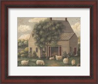Framed Sheep and House